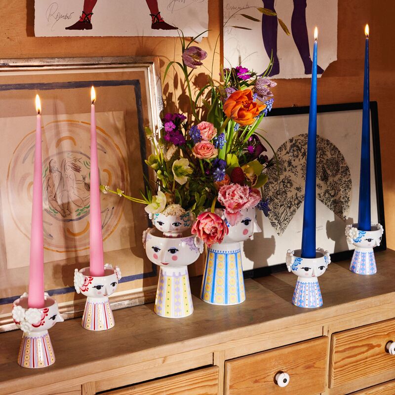 Eva kynttilänjalka 9,5 cm, laventeli