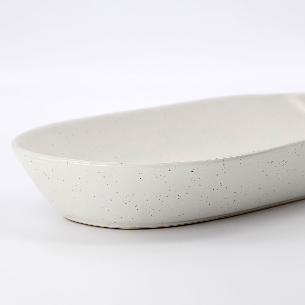 Pion middagstallerken, hvit/grå