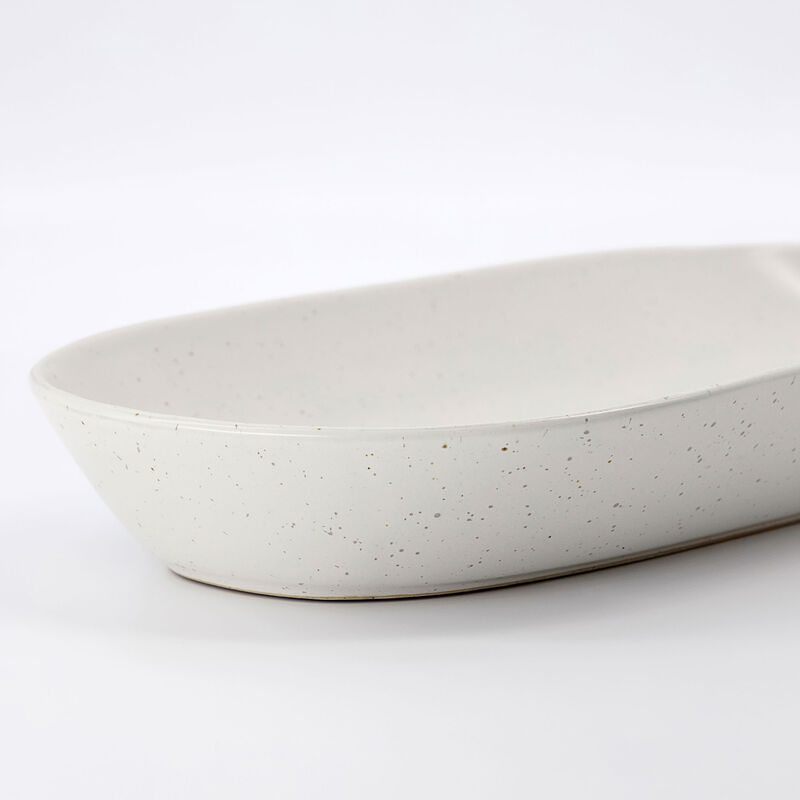 Pion ruokalautanen, harmaa/valkoinen