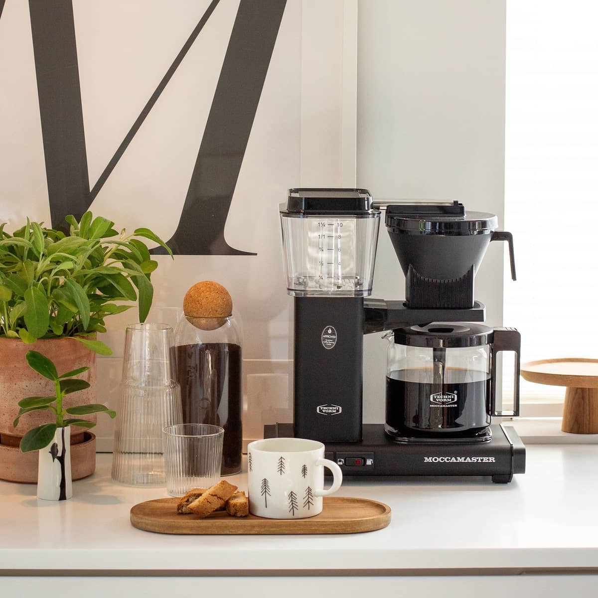 Optio kaffemaskine, matt black