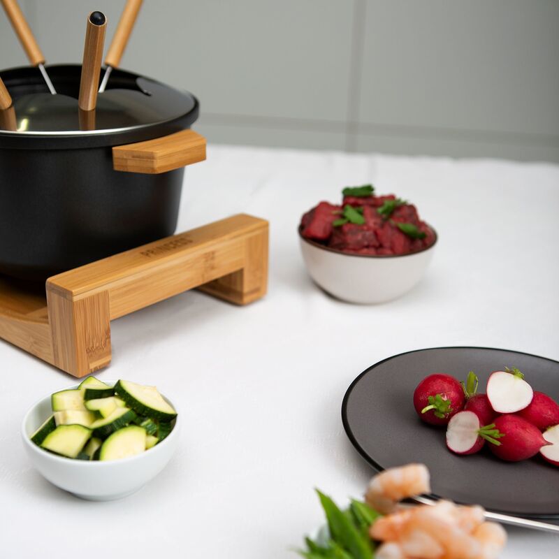 Pure fondueset, svart