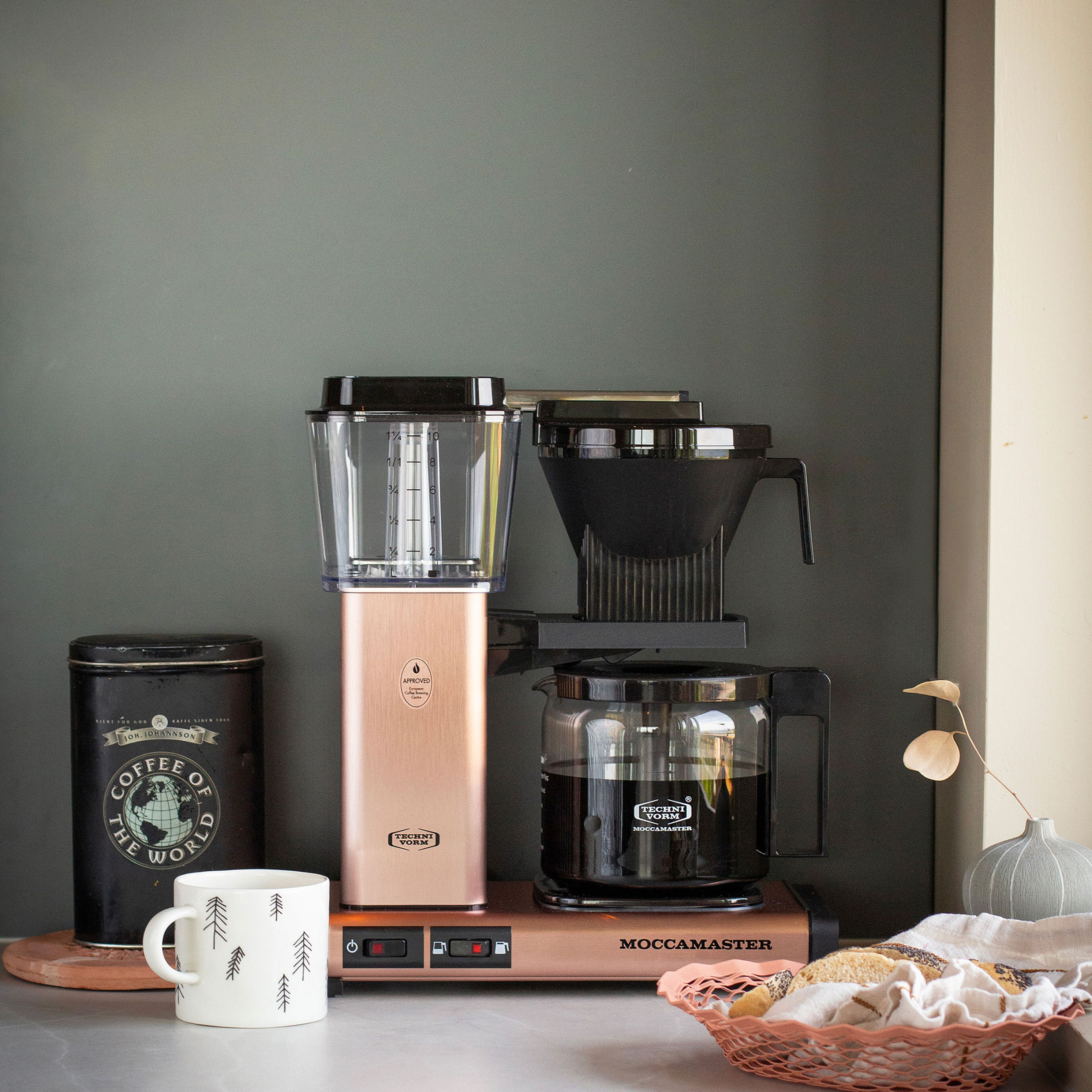 Optio kaffetrakter, roségull