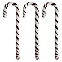 Kosta Boda Polka glasdekoration 170 cm 3-pak, hvid/sort