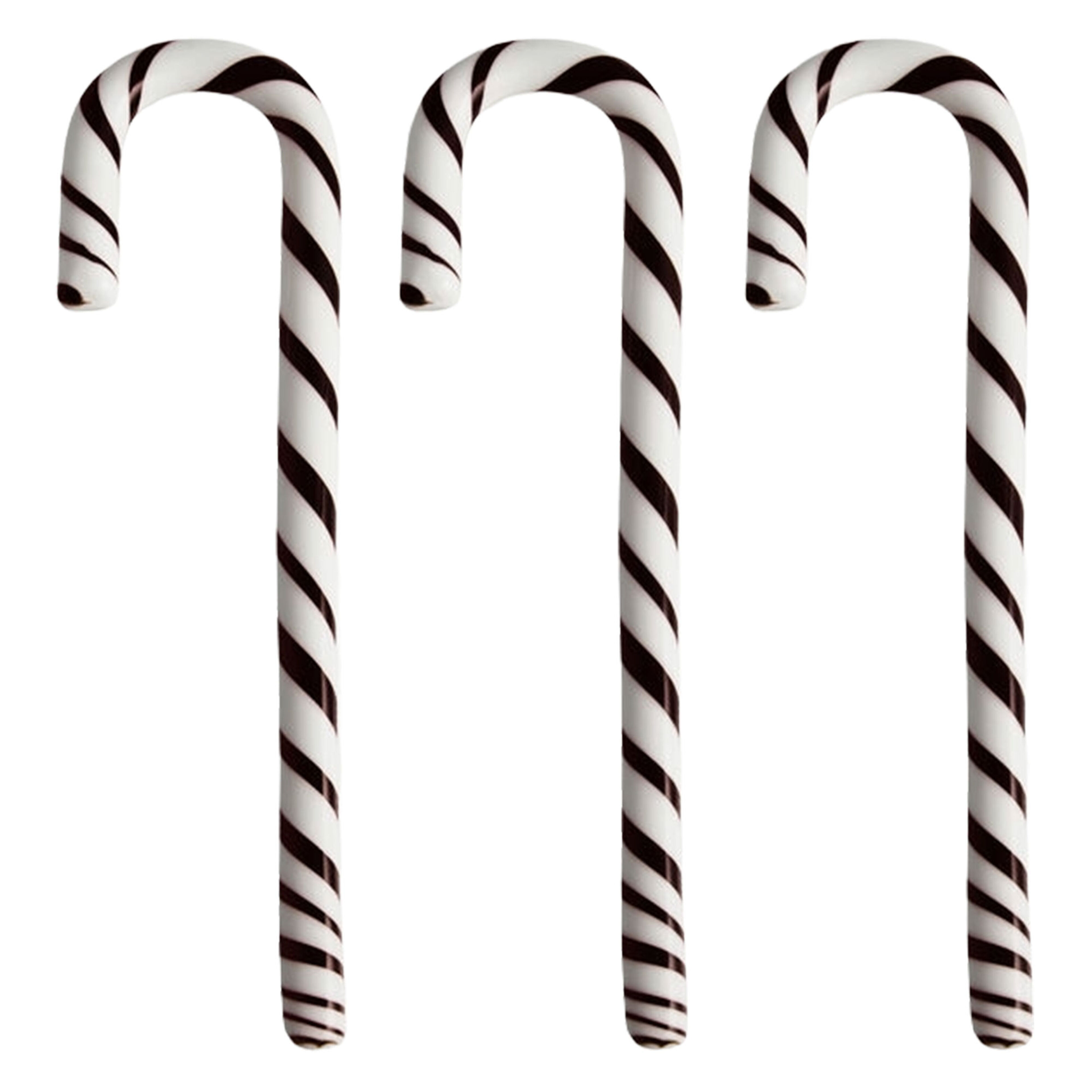 Polka lasikoriste 170 mm 3-pakkaus, valkoinen/musta