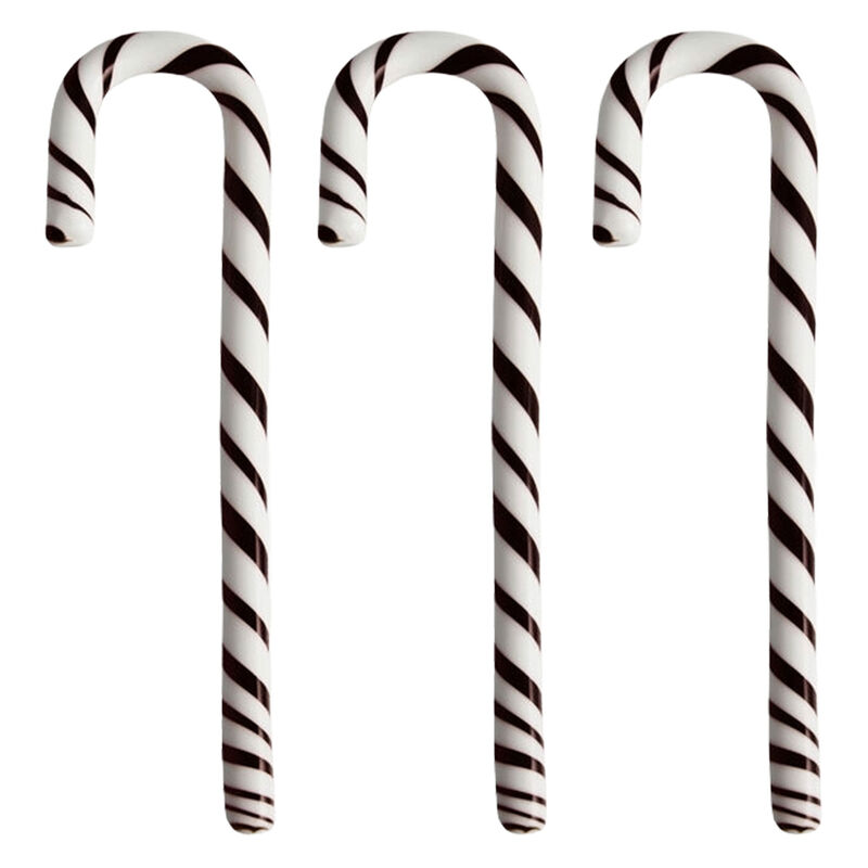 Polka lasikoriste 170 mm 3-pakkaus, valkoinen/musta