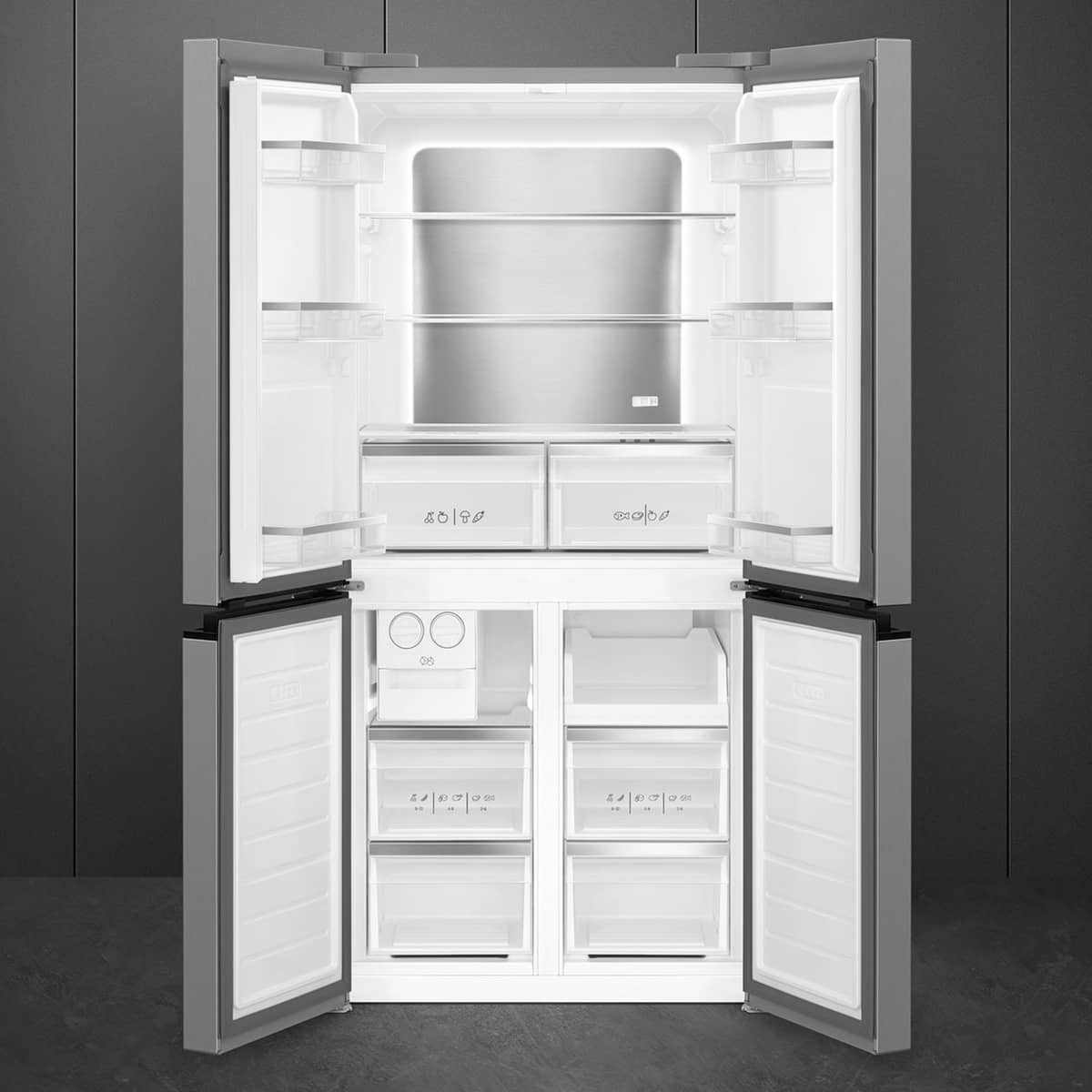 FQI48KD French Door køleskab, sølv