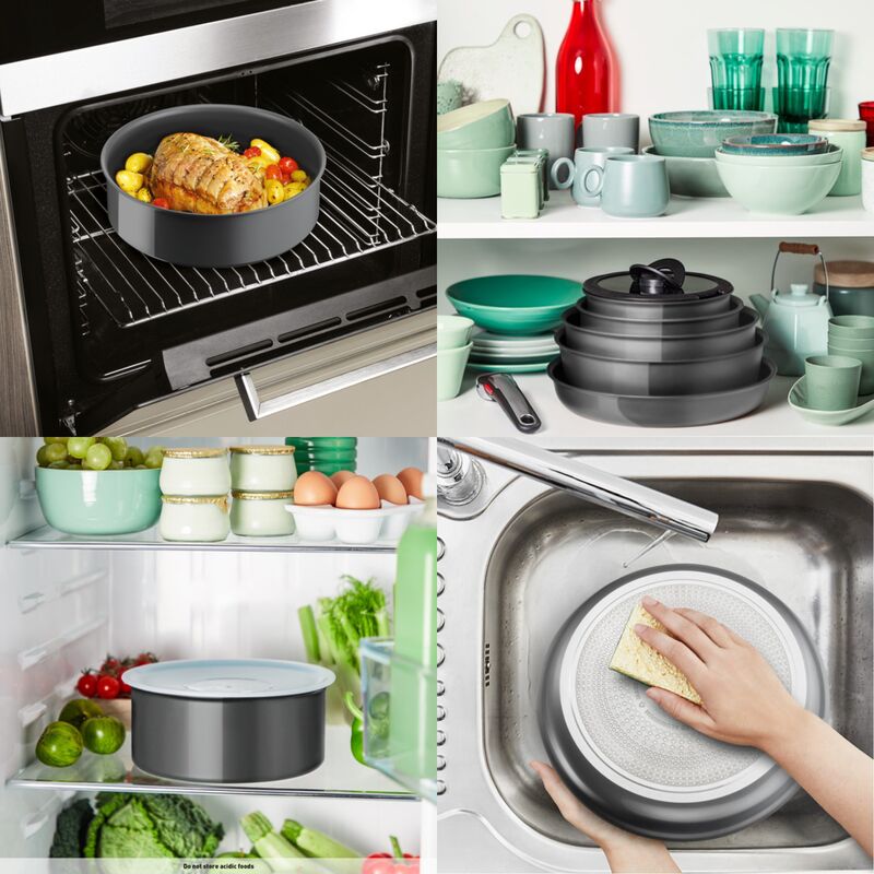 Tefal Stekpanneset Ingenio Renew ON 24/28 cm, 3 delar