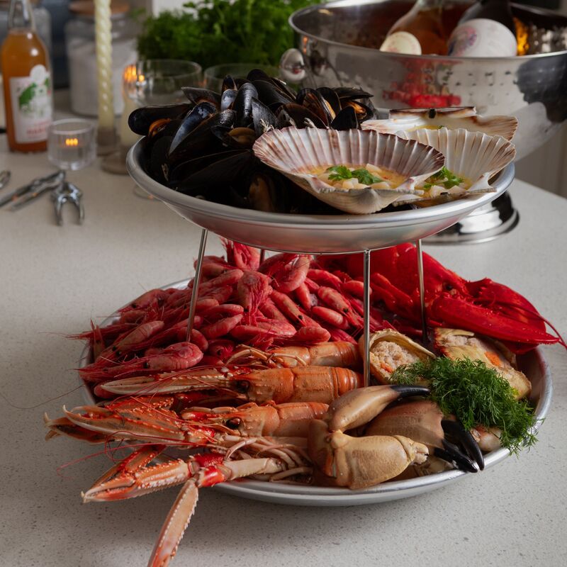 Skalldyrfat, 3 deler