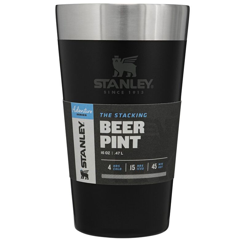 The Stacking Beer Pint, matte black
