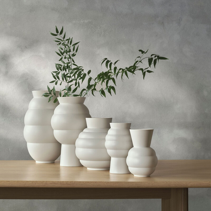 Knabstrup Tortus Archie Maljakko 21 cm, valkoinen