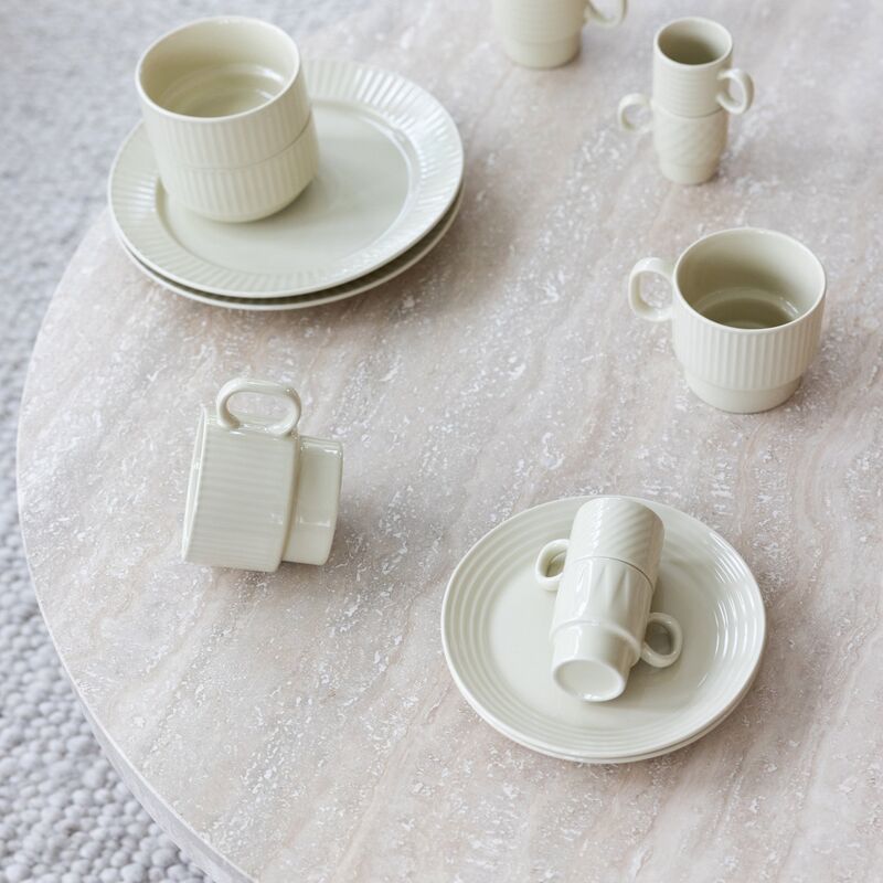 Sagaform Coffee & More espressokuppi 4-pakkaus, beige