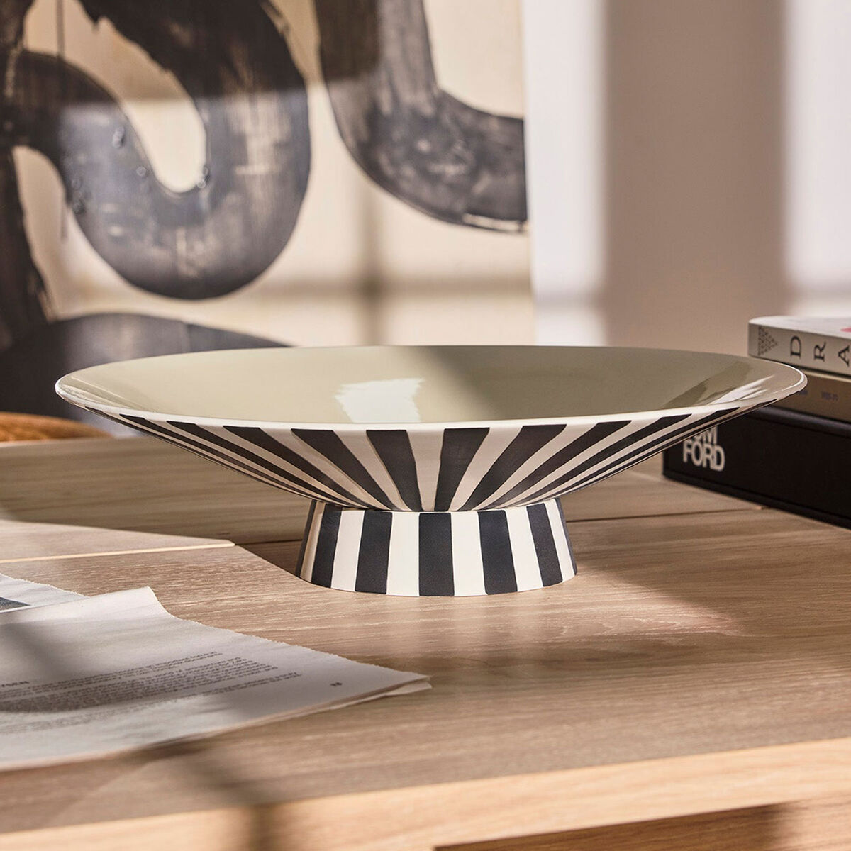 OYOY Toppu Bordsdekoration, vanilla/black/white