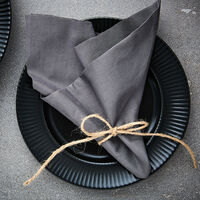 Groovy-ruokalautanen 27 cm, musta