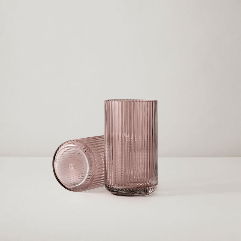 Lyngby-maljakko 15 cm, lasia - burgundi