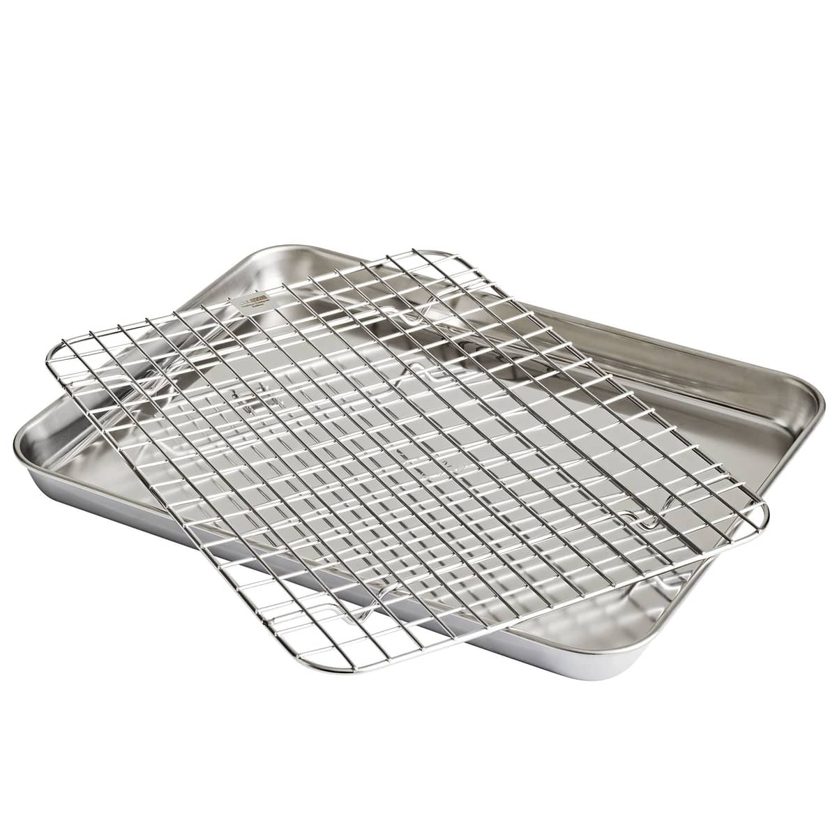 Gastro-bakke og rist 31,5 x 24,5 x 2,5 cm, rustfrit stål