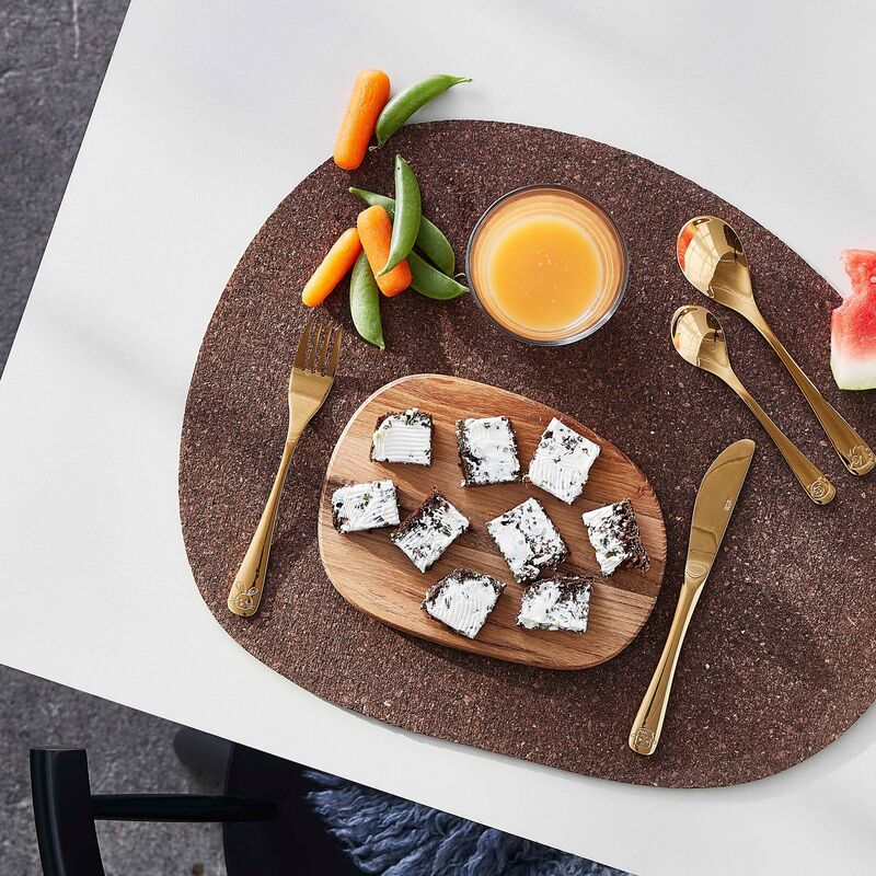 Atelier lasten ruokailuvälineet 4 osaa kulta