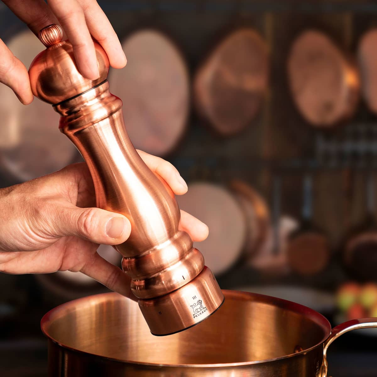 Paris Pepparkvarn Chef, Koppar Electroplating