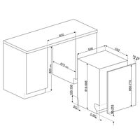STL324BQLLW integrerad diskmaskin 60 cm