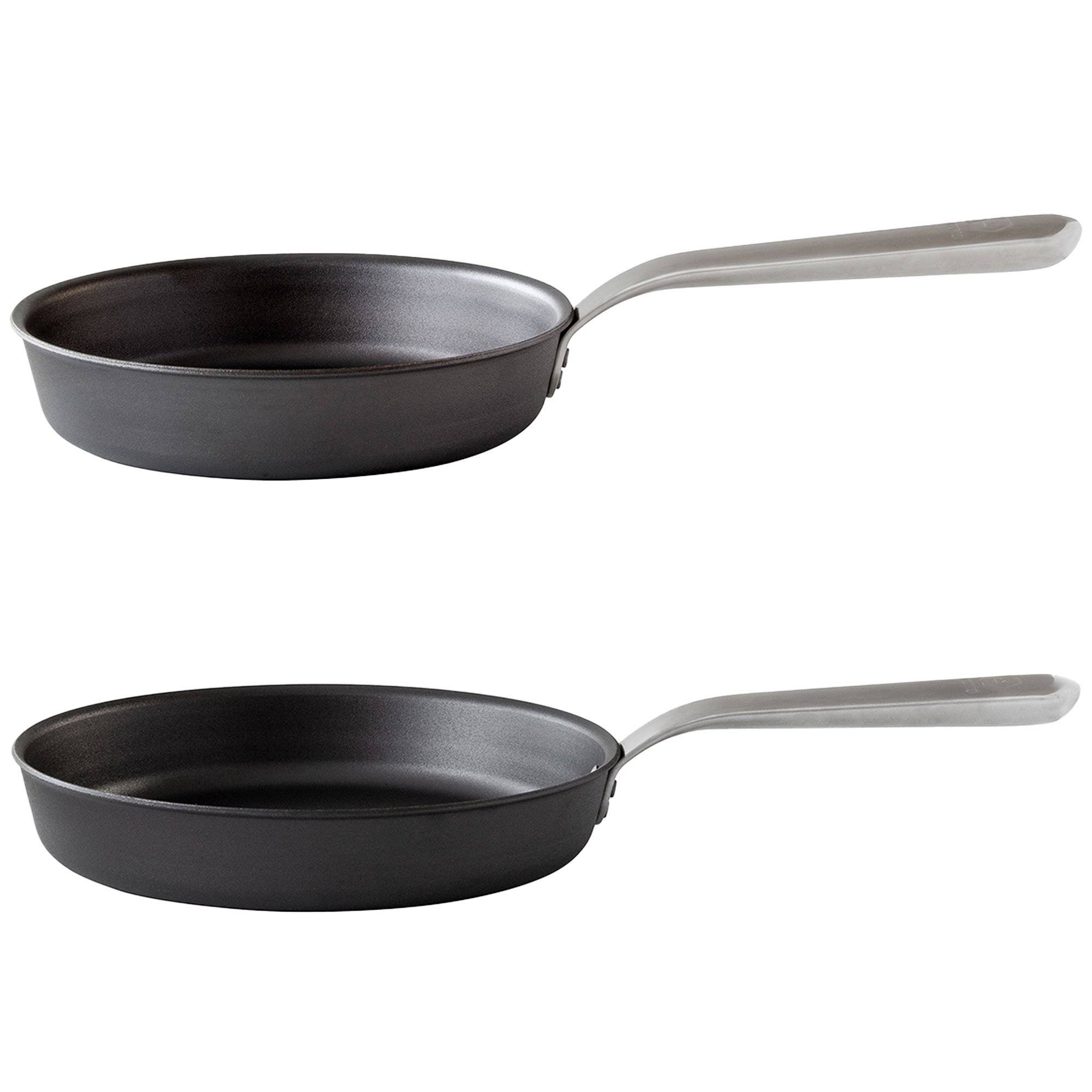 Kockums Jernverk Stegepandesæt kulstål/ rustfrit stål, 24 + 28 cm