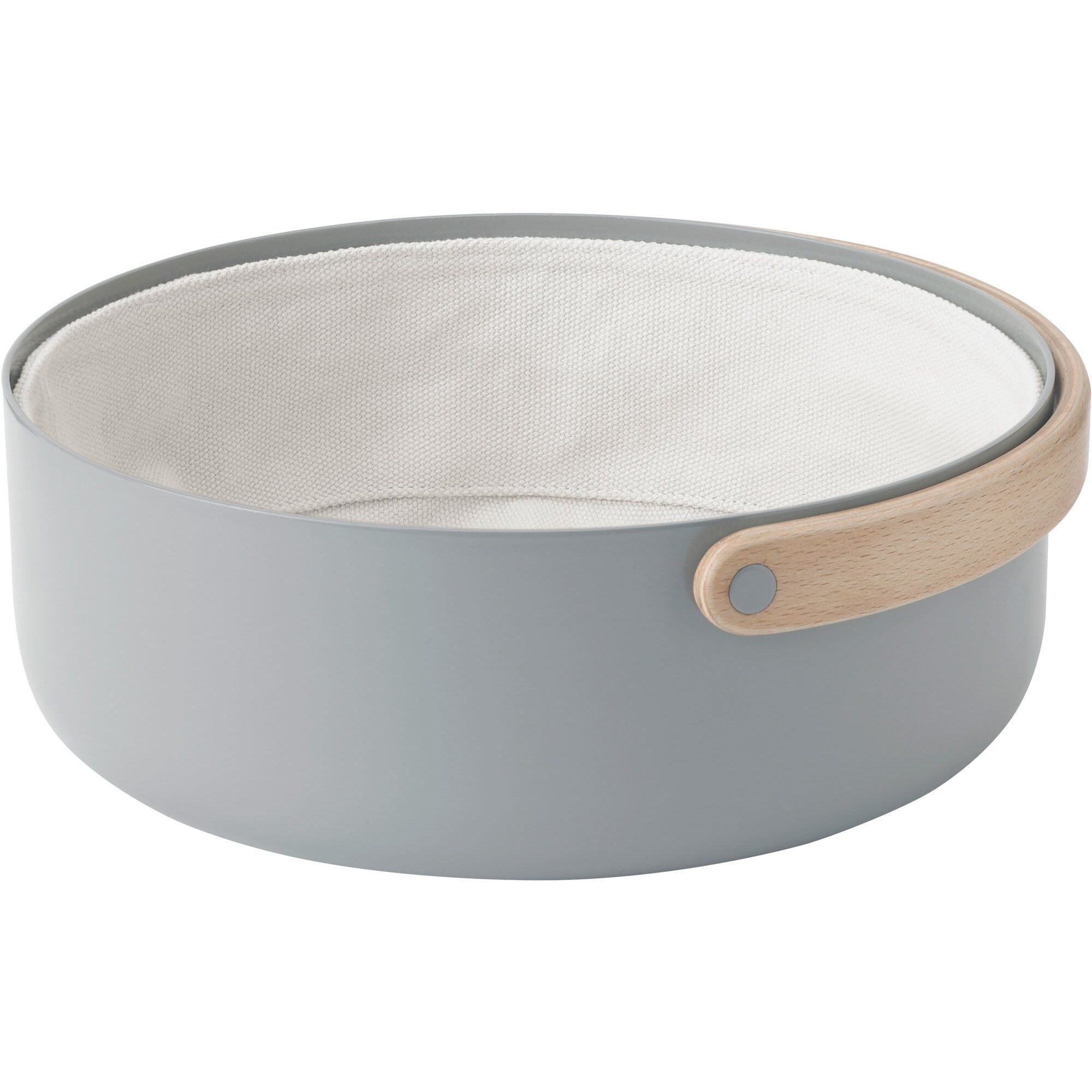 Stelton Emma brødkurv med håndtak Ø23 cm Grå-bøk