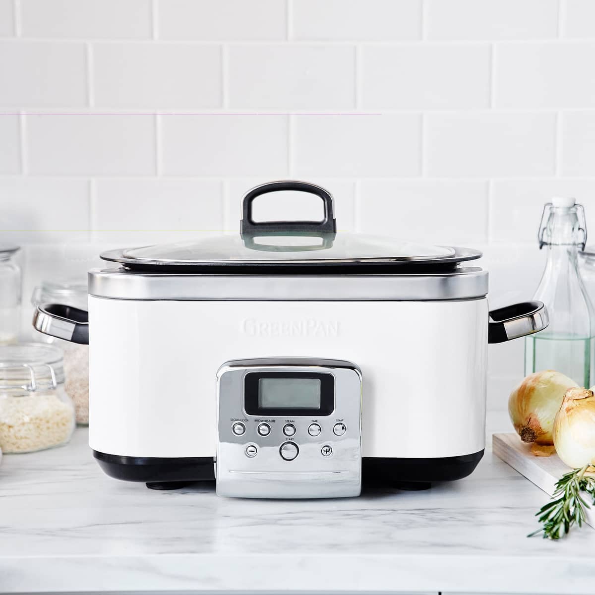 Elite Slow Cooker, cloud cream
