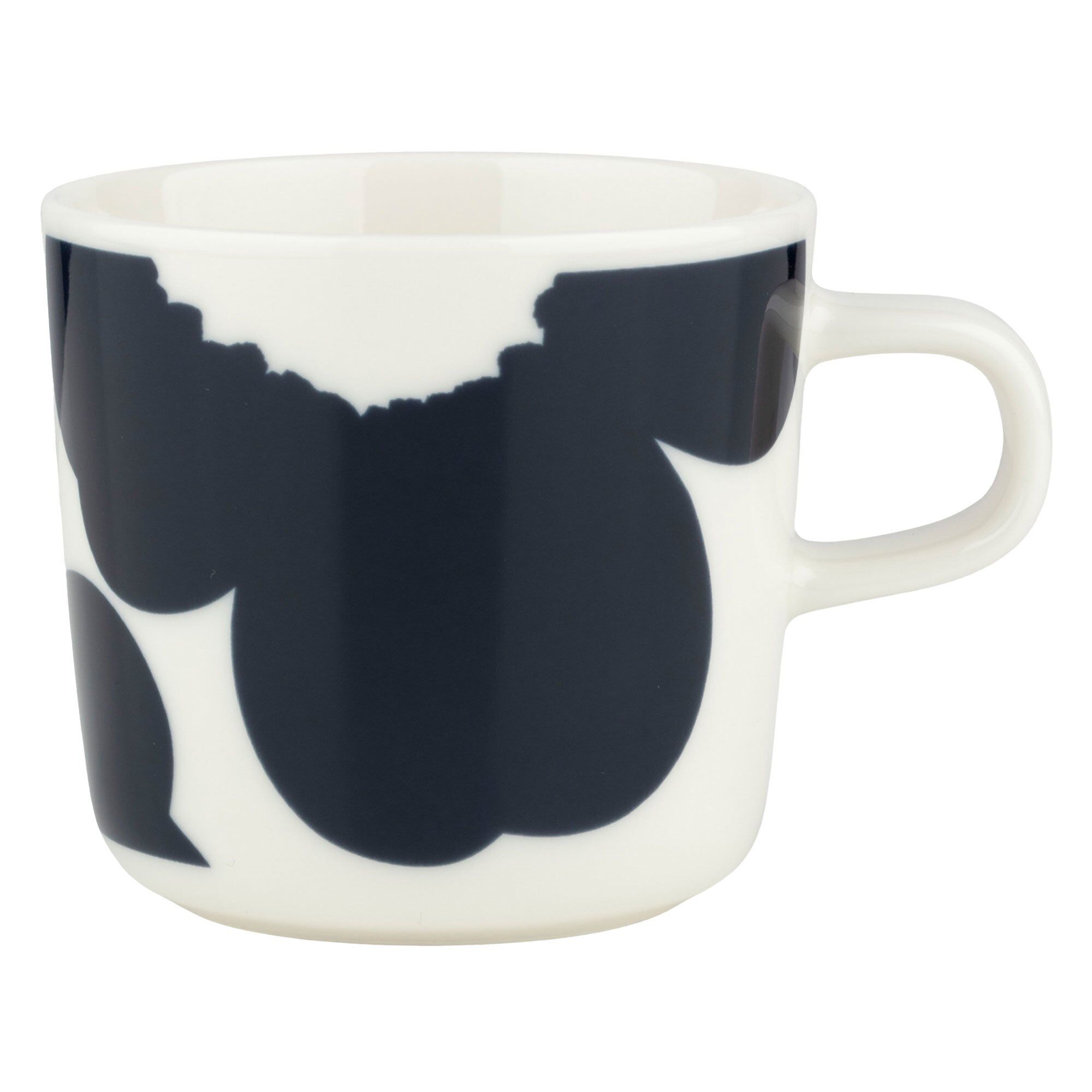 Marimekko - Iso Unikko kopp 20 cl hvit/mørkeblå