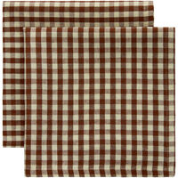 Oliva serviett 2 stk, brun