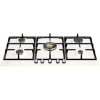 P905CHER Heritage Gaskomfur 90 cm, Hvid / Krom
