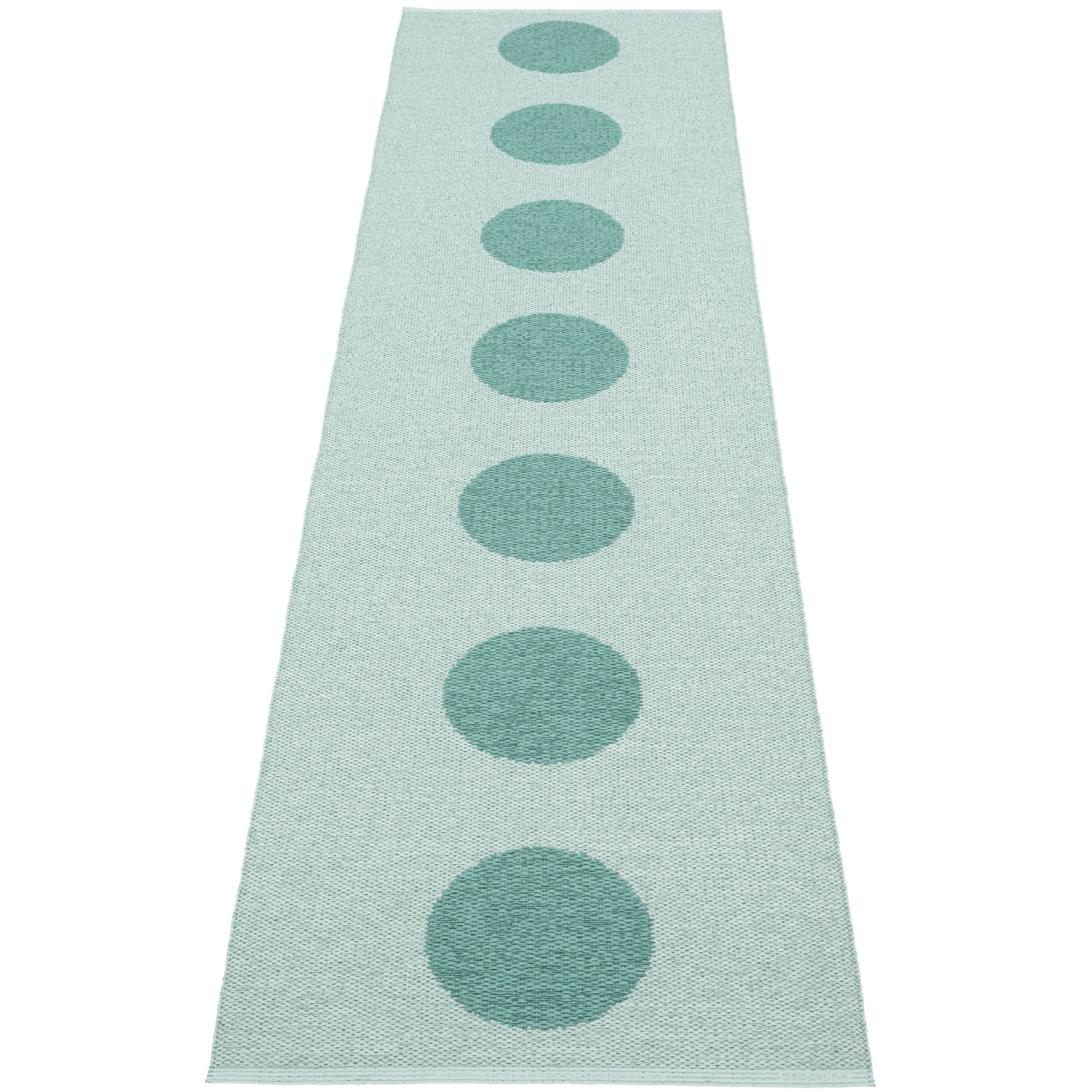 Pappelina Vera Pop Tæppe 70x280 cm, jade/turkis