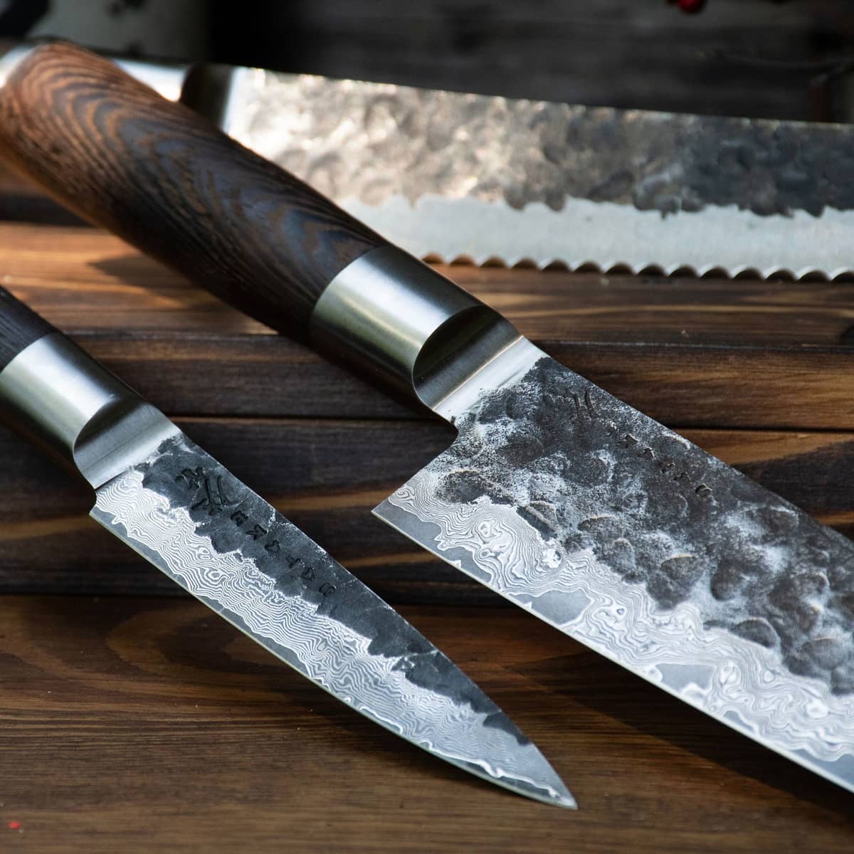 Kuro knivset 3 delar (brödsåg, petty, santoku)