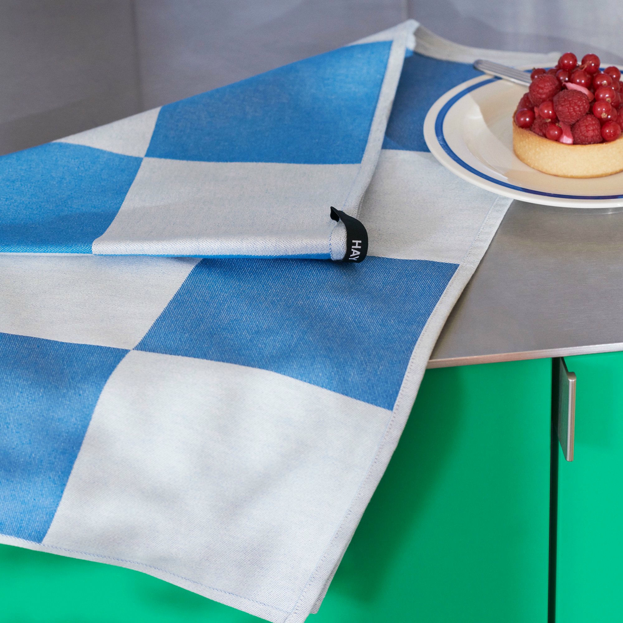 Alternativ bild 1 för HAY Katsura kökshandduk, blå