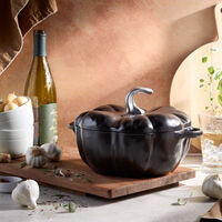 La Cocotte Pumpa gjutjärnsgryta 24 cm / 3,5 liter, svart