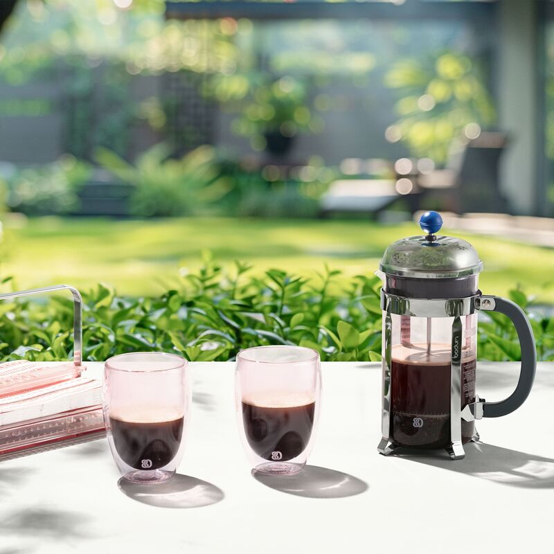 PAVINA dobbeltsidet glas 35 cl, rosa, 2 stk.