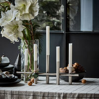 House Doctor Maxi Lysestage 45 cm, sølv