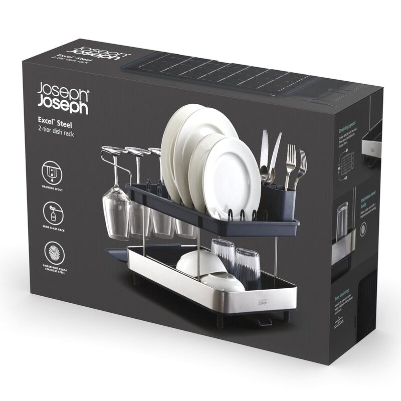 Excel Steel diskställ 2 lager, grå