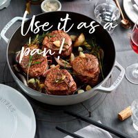 Chistera sauteusepanna i gjutjärn 28 cm, white truffle