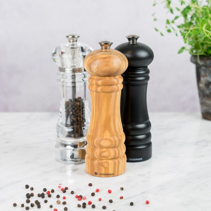 Berlin oliventre pepperkvern, 24 cm.