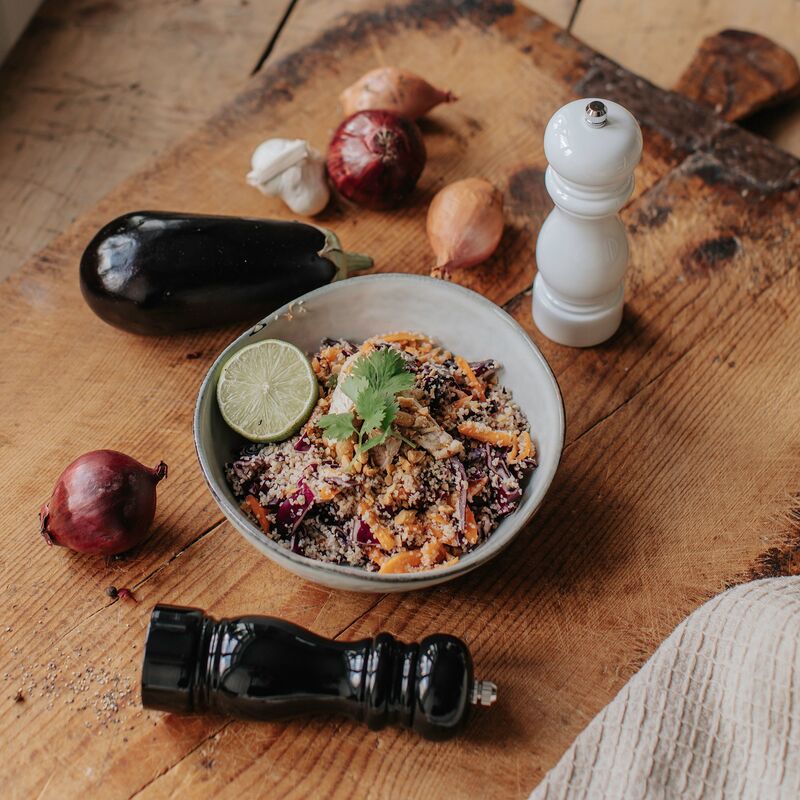 Karou salt-/pepperkvern 15 cm, svart