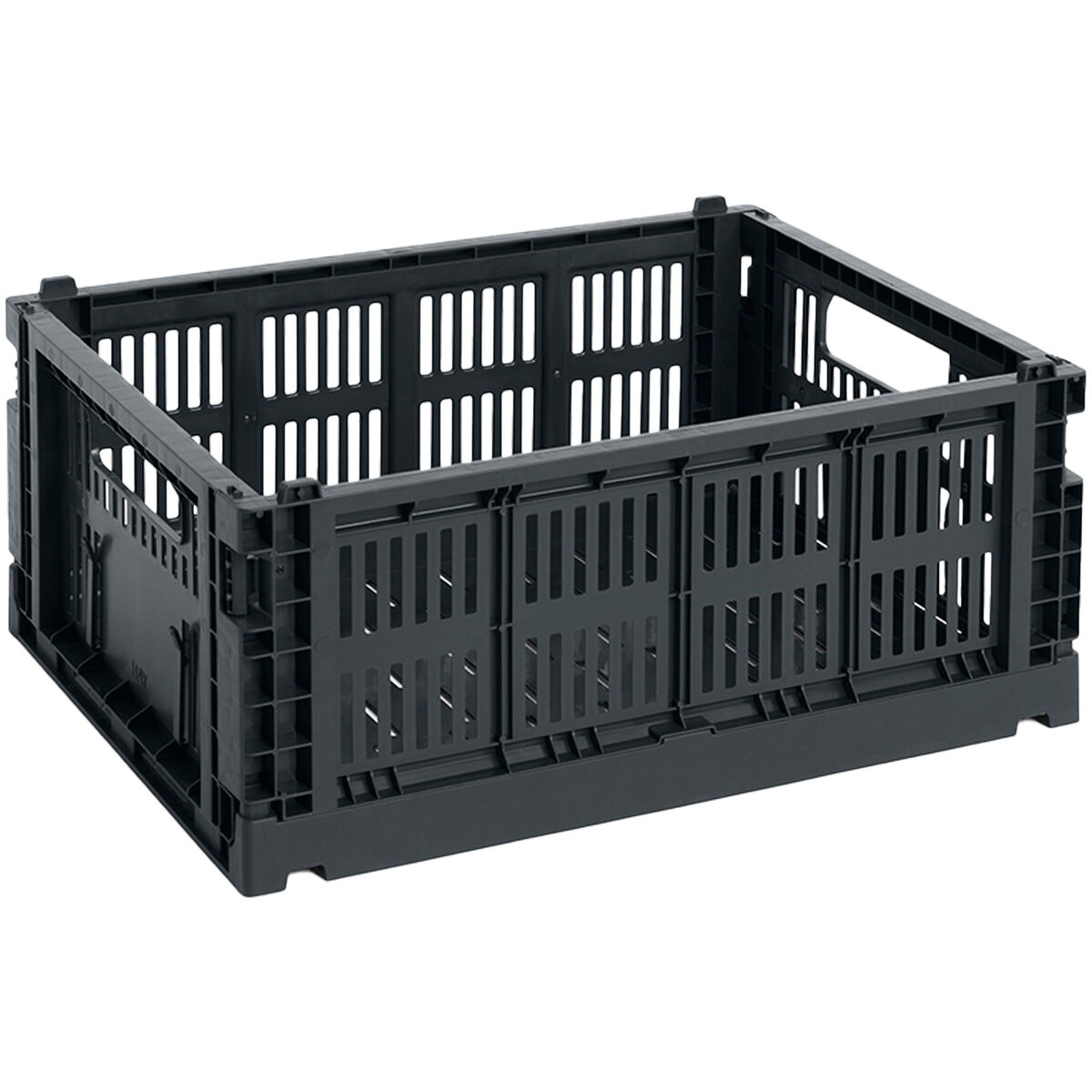 HAY Colour Crate Medium förvaringslåda, charcoal