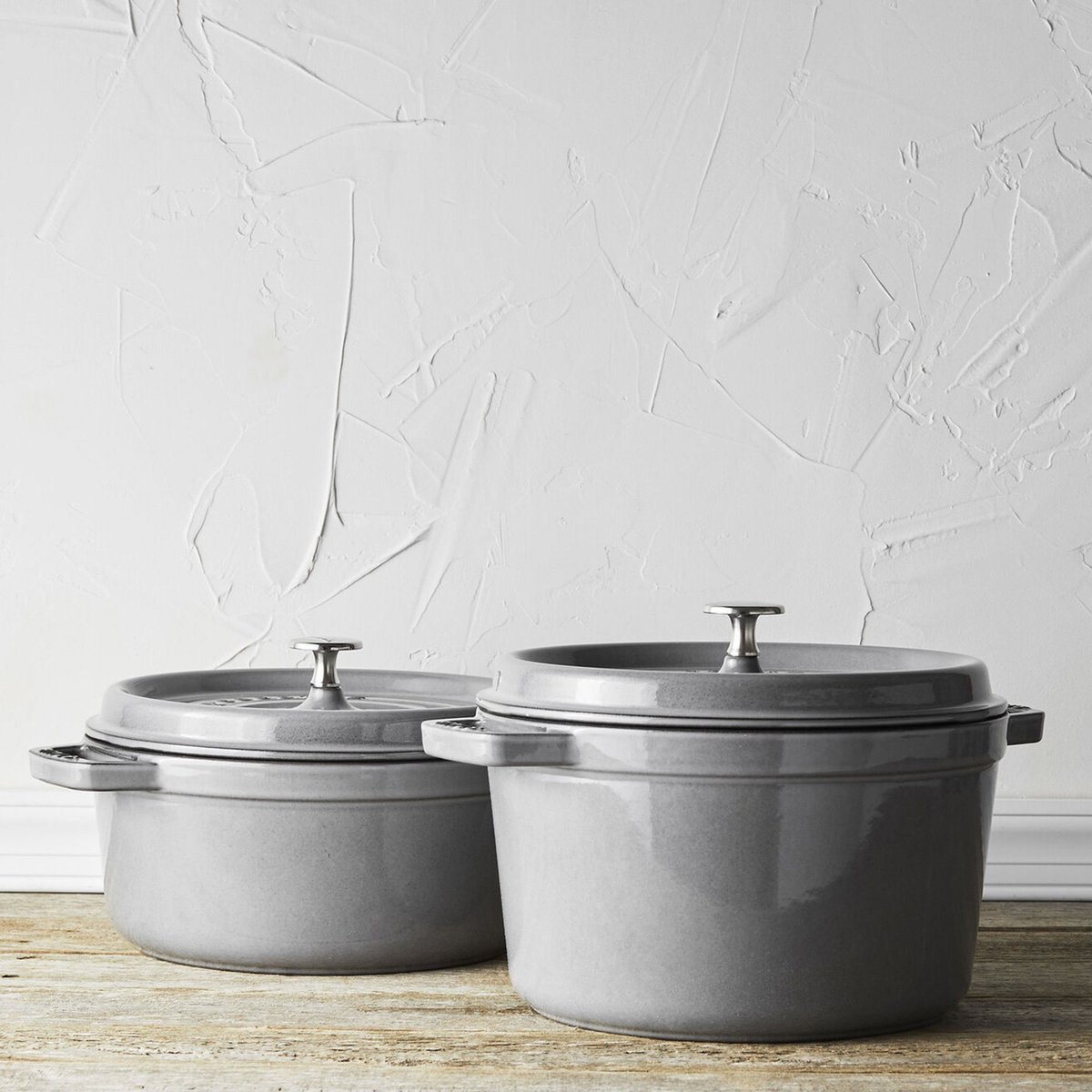 La Cocotte støpejernsgryte 4,8 liter, grå