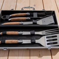 Grillsæt i aluminiumskuffert 4 dele, ek