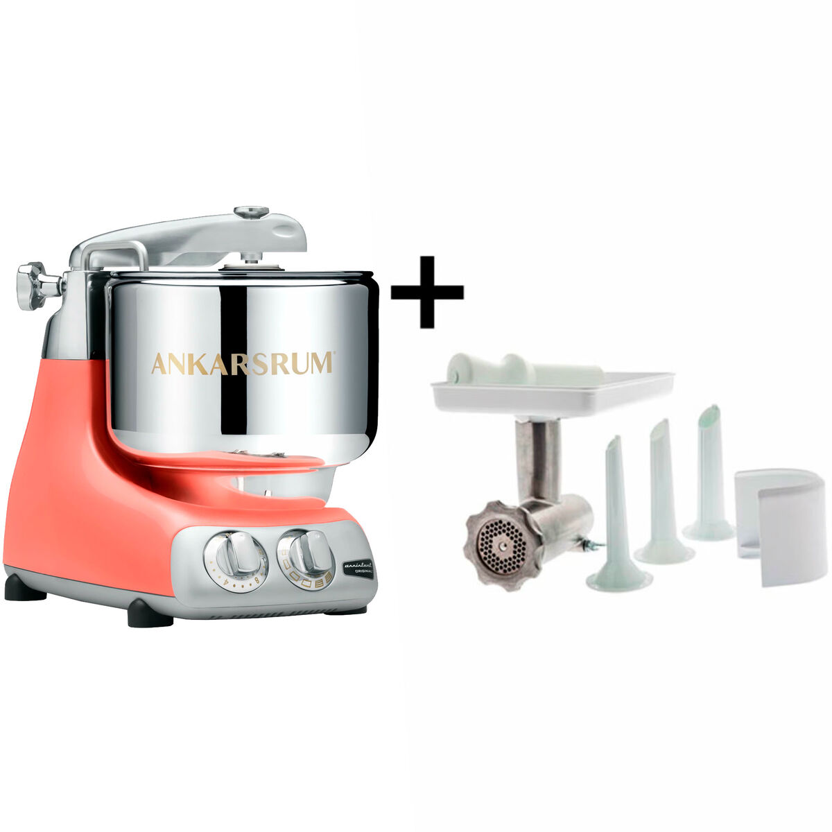 Ankarsrum Assistent Original AKM6230 Coral Crush + Kødhakker
