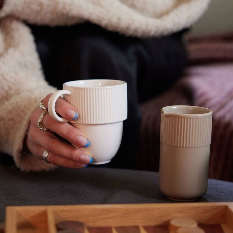 Inka-mugg 27 cl, vit