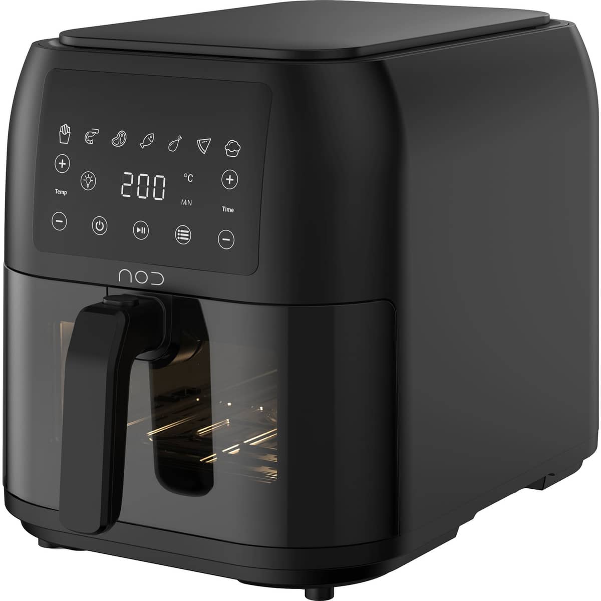 XXL Slim airfryer med fönster 8 liter
