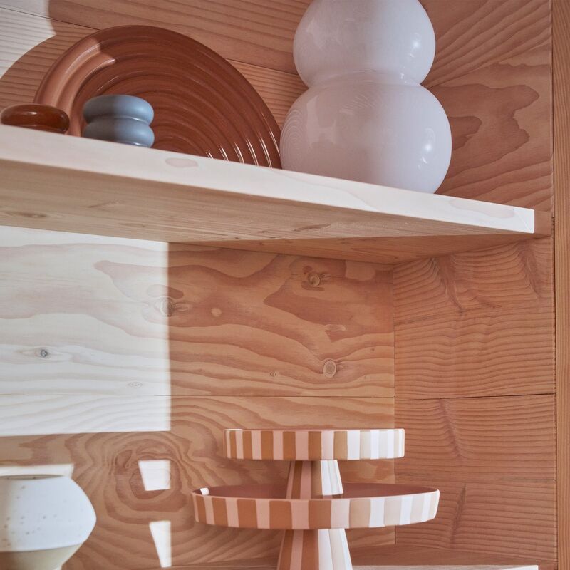 Lasi maljakko 23 cm, rose