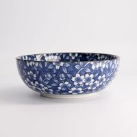 Blue Sakura skål Ø20 cm, blå/hvid