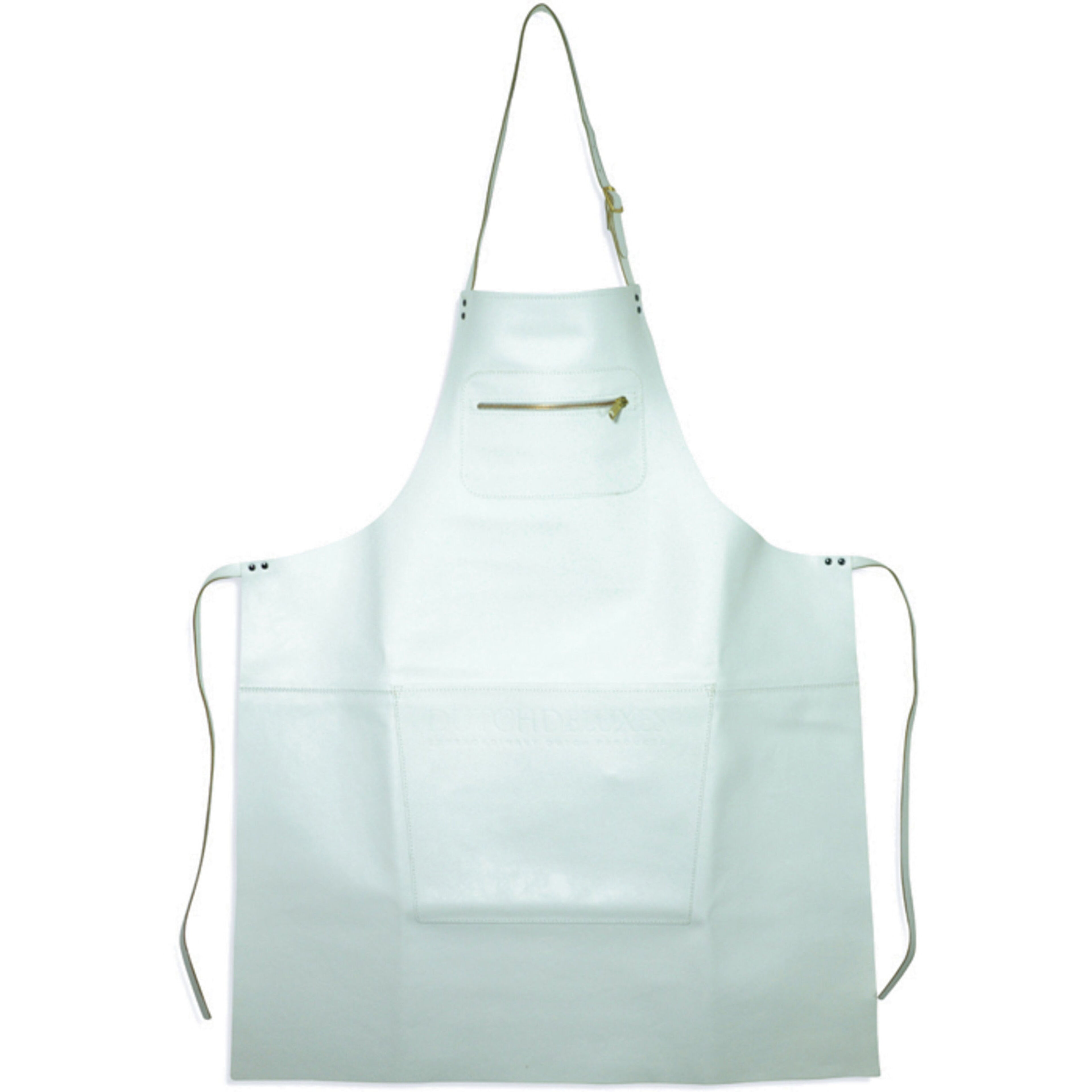 Förkläde Läder Vitt