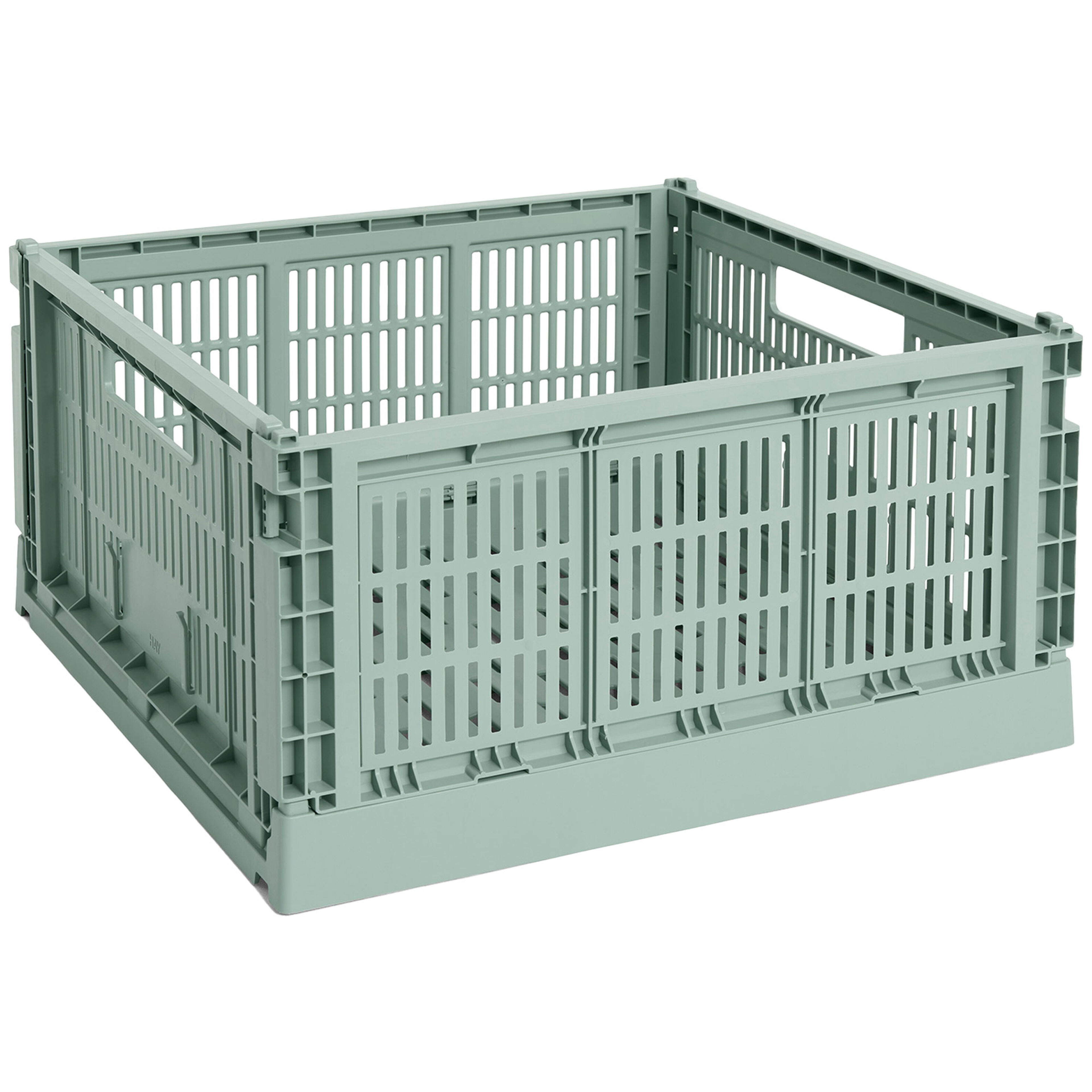 HAY Colour Crate Large Square oppbevaringsboks, sage green