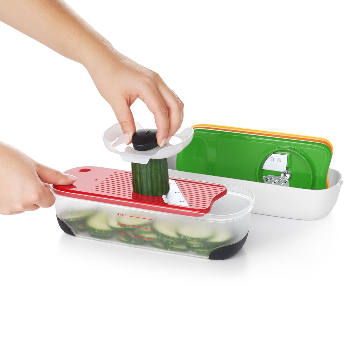 Mandolinset med spiralizer och rivjärn