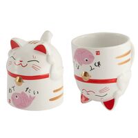 Kawaii Lucky Cat krus 35 cl, pink